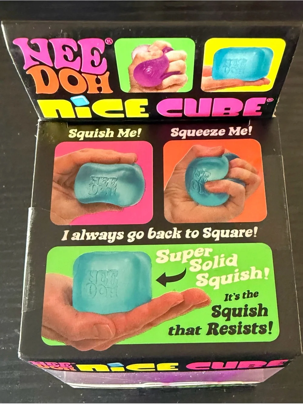 Schylling - Nee Doh Nice Cube Super Solid Squish - Purple - Picture 5 of 6